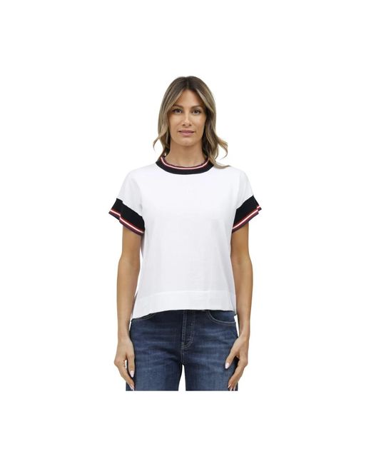 Alpha Studio White T-Shirts