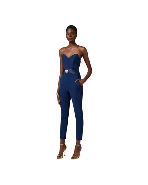 Elisabetta Franchi Blue Jumpsuits