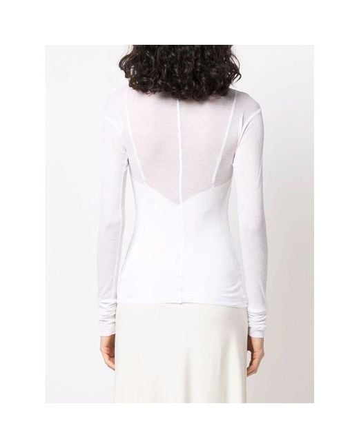 Long Sleeve Tops BITE STUDIOS de color White