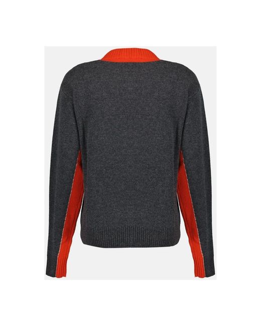 Rabanne Gray Round-Neck Knitwear