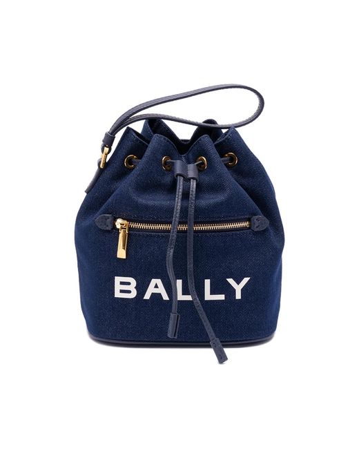 Bally Blue Bucket Bags