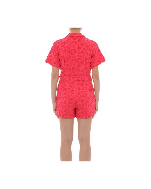 Moschino Red Playsuits