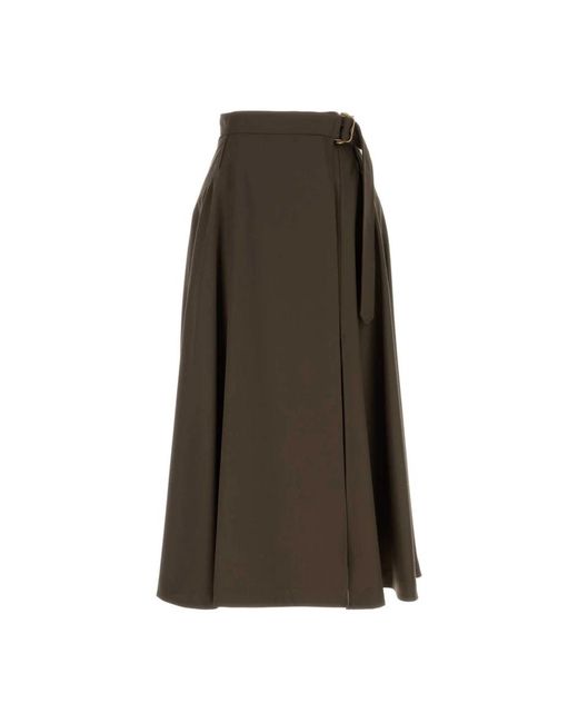 Burberry Brown Midi Skirts