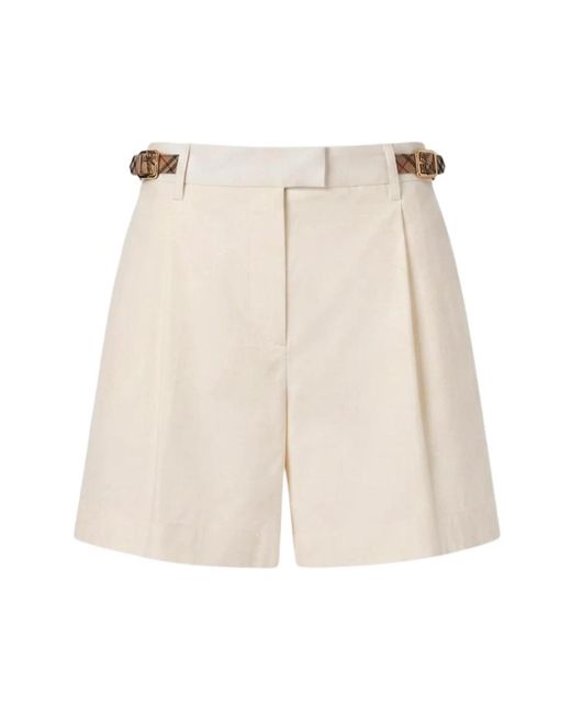 Burberry Natural Casual Shorts