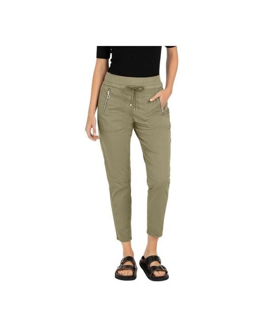 M·a·c Green Cropped trousers