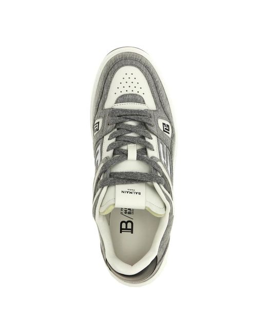 Balmain Gray Sneakers for men
