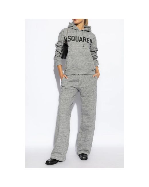 Trousers > straight trousers DSquared² en coloris Gray