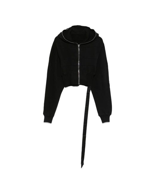 Rick Owens Black Small Gimp Hoodie