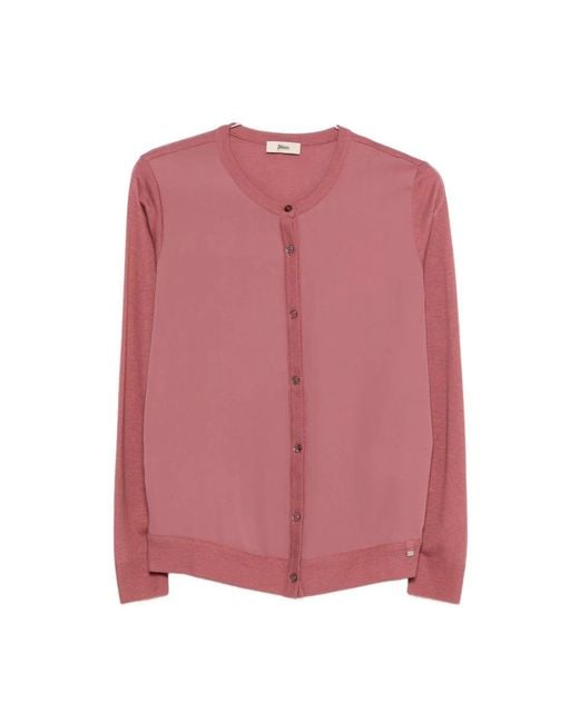Herno Pink Cardigans