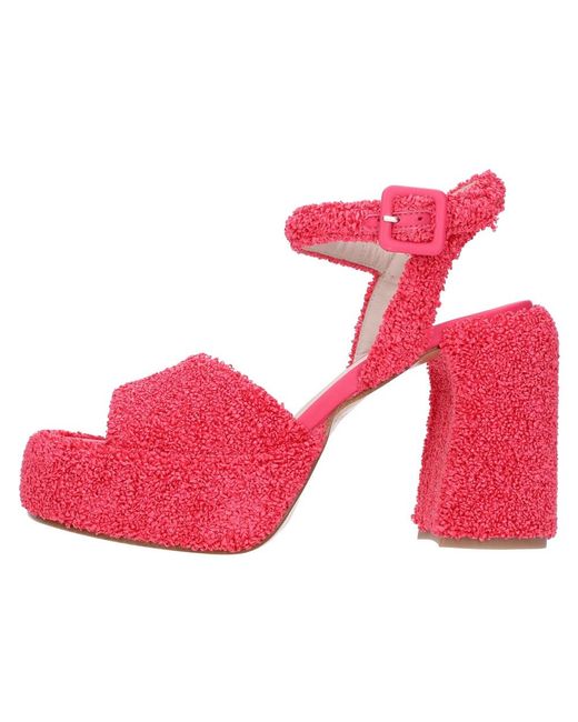 Elena Iachi Pink High Heel Sandals