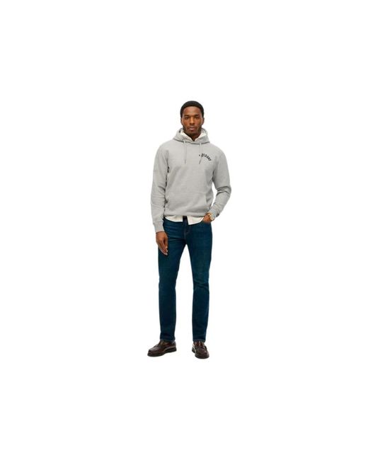 Superdry Hoodies & Sweatvesten ,Grijs ,Katoen Athletic Ess Hoodie in het Gray voor heren