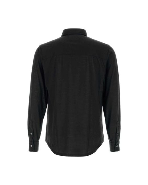 Fedeli Black Casual Shirts for men