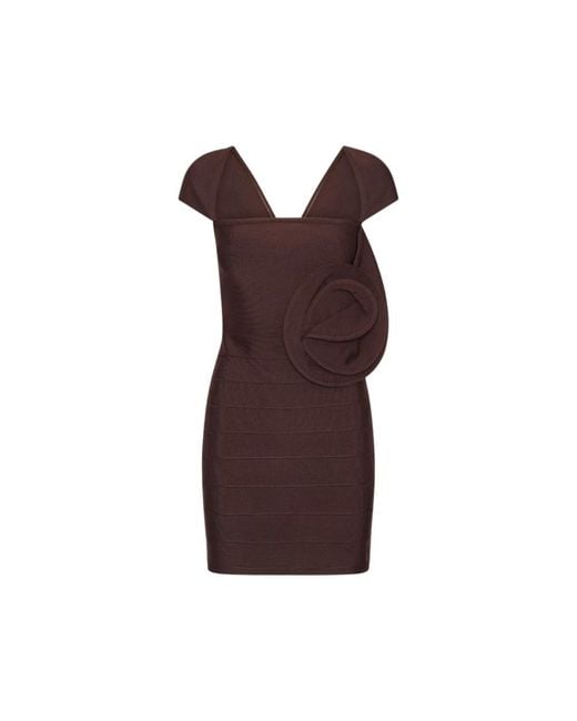 ROTATE BIRGER CHRISTENSEN Brown Party Dresses