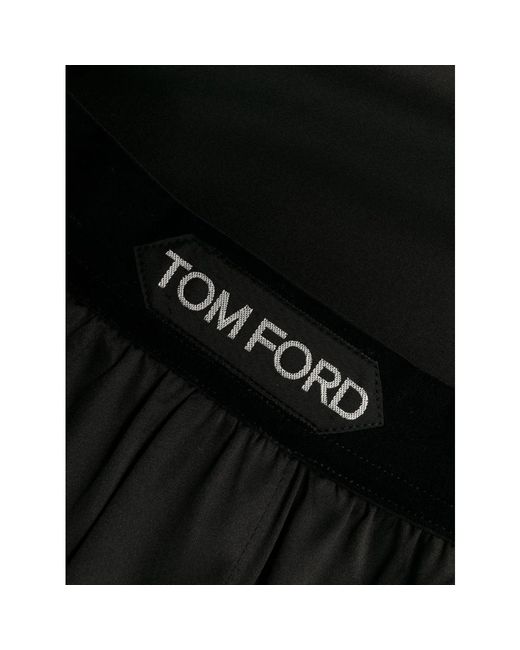Tom Ford Zijden Boxershorts in het Black voor heren
