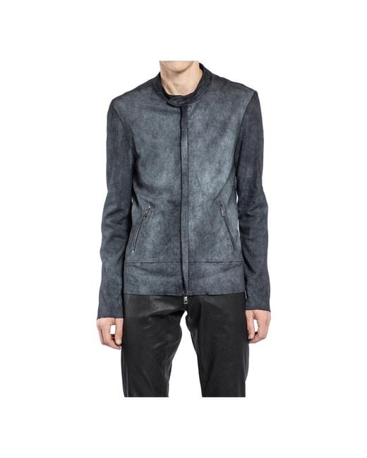 Leather Jackets Giorgio Brato pour homme en coloris Blue