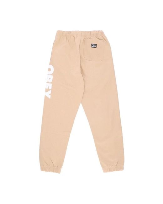 Obey Natural Sweatpants for men