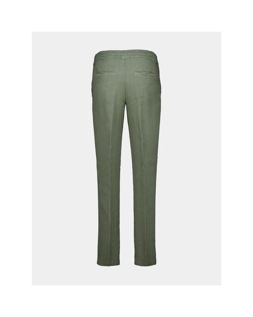 120% Lino Green Trousers for men