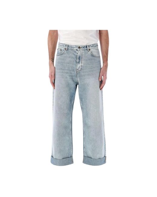 Valentino Blue Wide Jeans for men