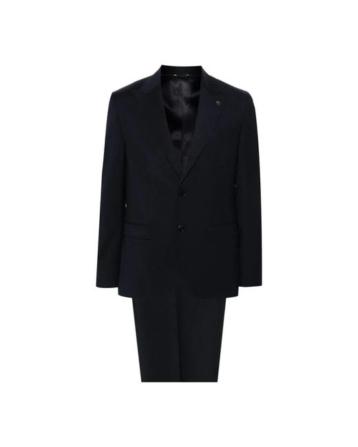 Single Breasted Suits Manuel Ritz de hombre de color Blue