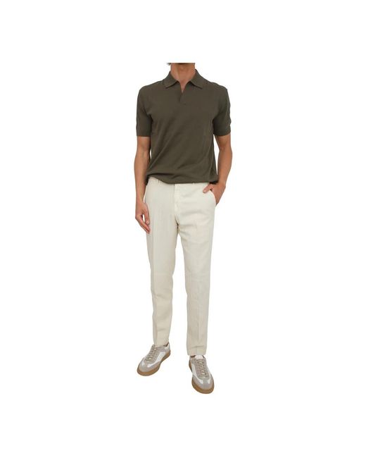 Paolo Pecora Green Polo Shirts for men