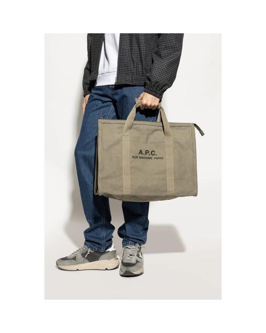 A.P.C. Shopper Tasche in Metallic für Herren
