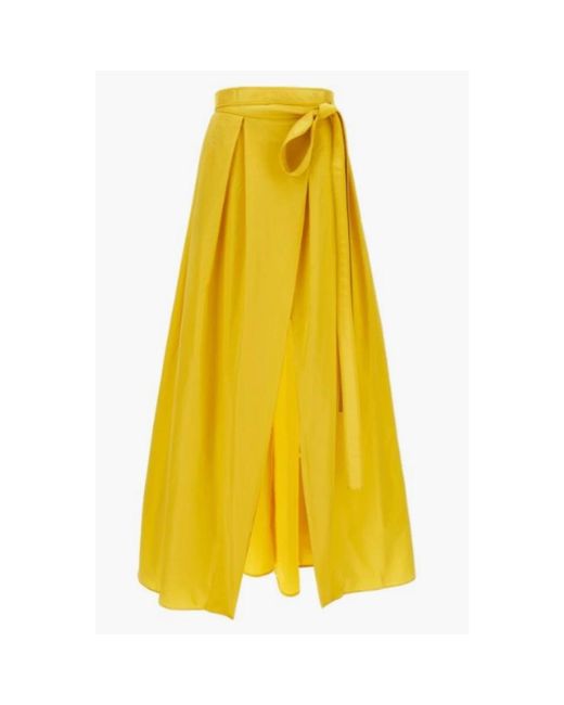Pinko Yellow Maxi Skirts