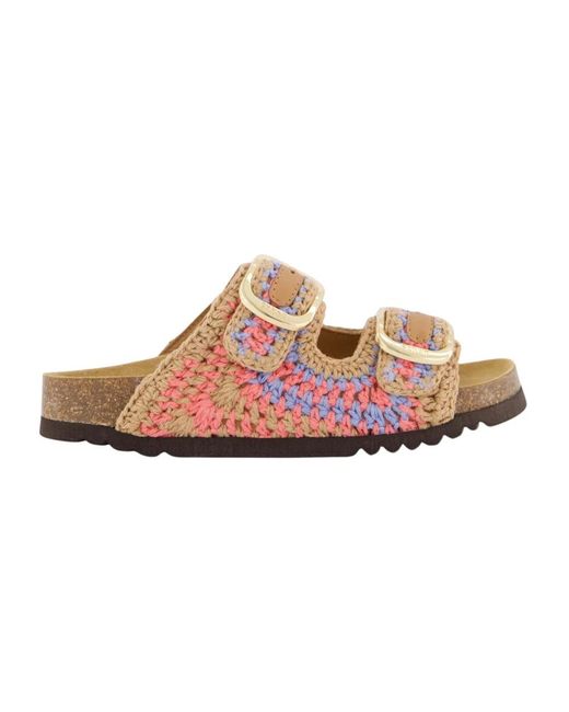 Scholl Schoenen ,Veelkleurig ,Noelle Slipper Voor in het Pink