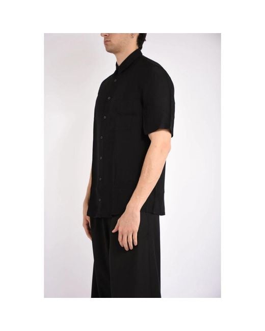 Patrizia Pepe Black Short Sleeve Shirts for men