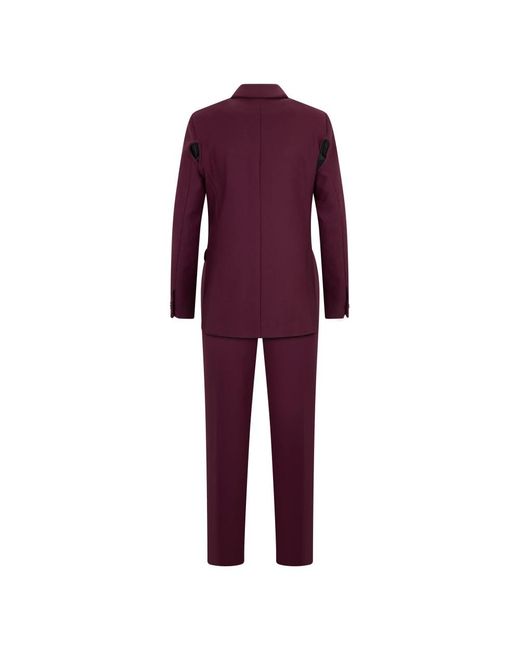 Moschino Purple Double Breasted Suits for men