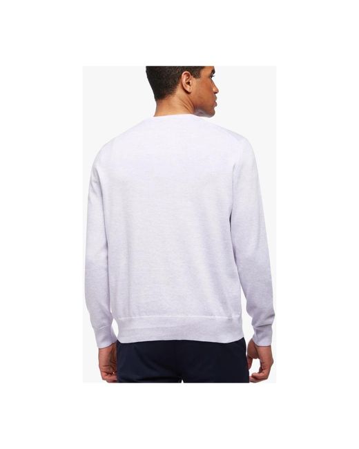 Brooks Brothers Purple Round-Neck Knitwear for men