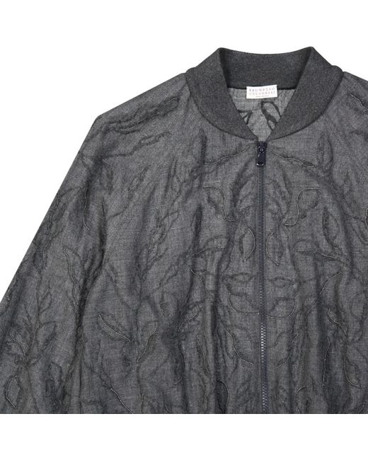 Brunello Cucinelli Wollen Jas in het Gray