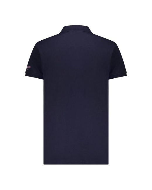 Iceberg Poloshirt Met Korte Mouwen En Logo in het Blue voor heren