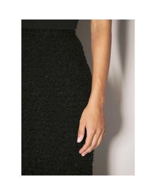 Balenciaga Black Midi Skirts