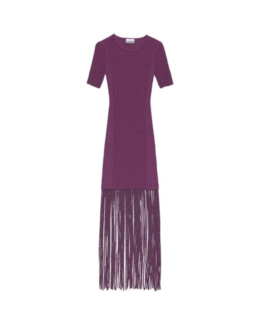 Ganni Purple Maxi Dresses