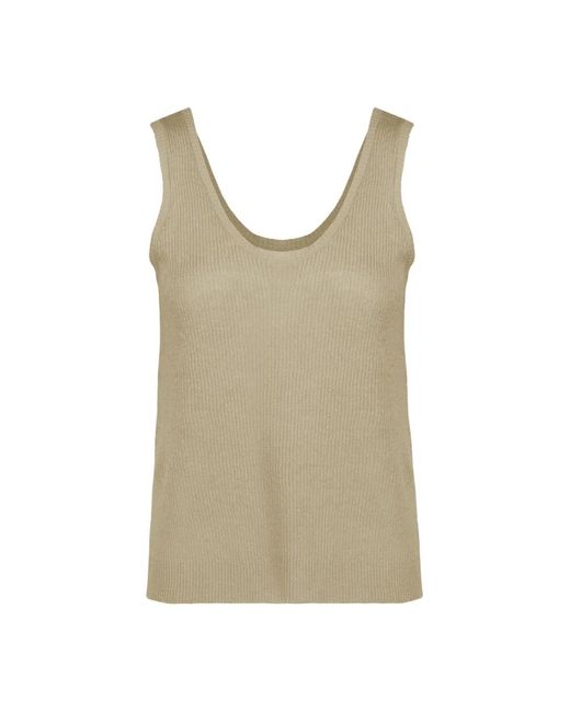 Sleeveless Tops di Bomboogie in Natural