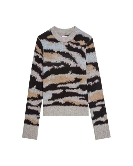 Zadig & Voltaire Round-Neck Knitwear in het Black