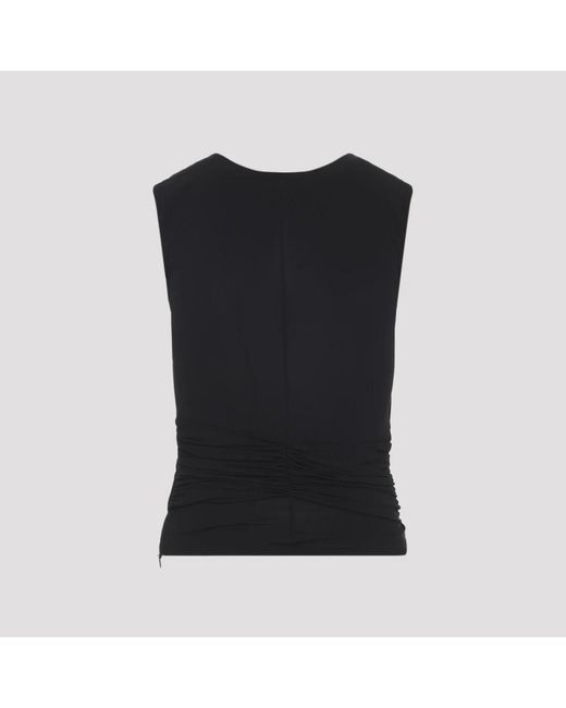 Elisabetta Franchi Black Sleeveless Tops
