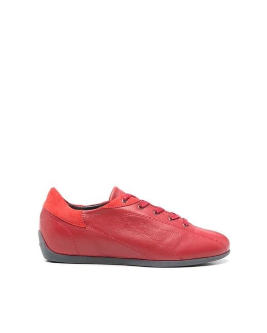 Paloma Wool Red Rosa Schnürschuhe Mit Flacher Sohle