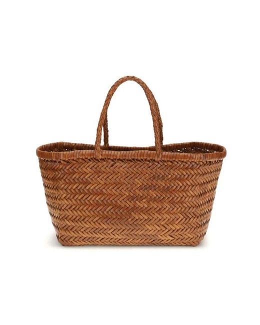 Dragon Diffusion Brown Büffelleder Handtasche Mit Oberem Griff