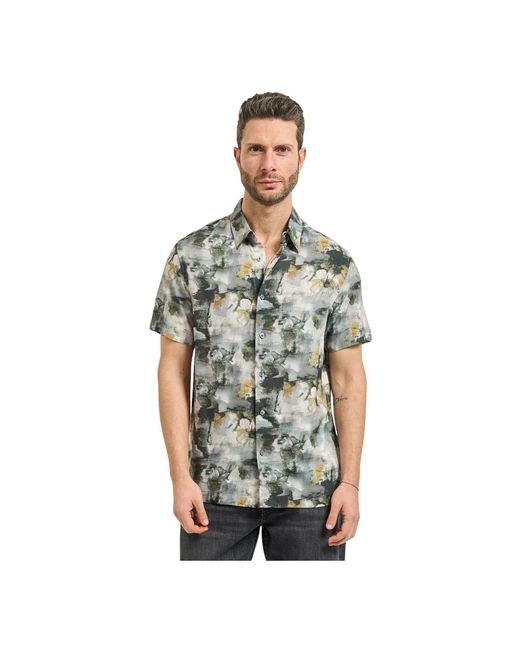 Guess Green Short Sleeve Shirts for men