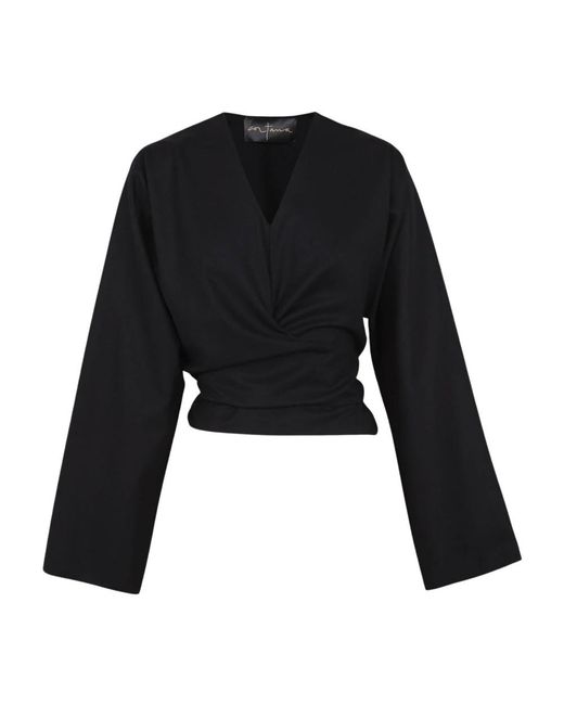 Cortana Oversize Top in het Black