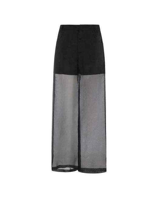 FEDERICA TOSI Gray Wide Trousers