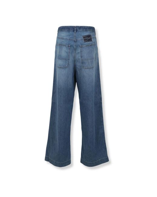 Maison Margiela Blue Wide Jeans