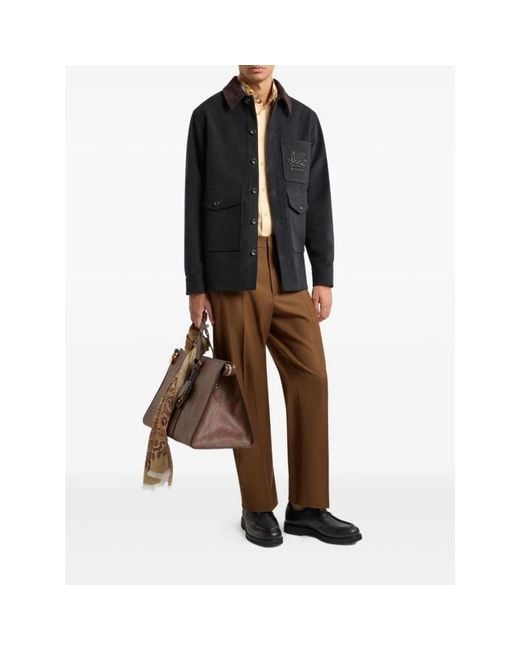 Light Jackets di Etro in Black da Uomo