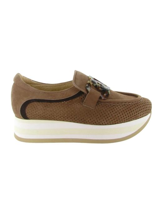 Loafers Softwaves en coloris Brown