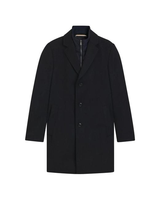 HUGO Blue Single-Breasted Coats for men