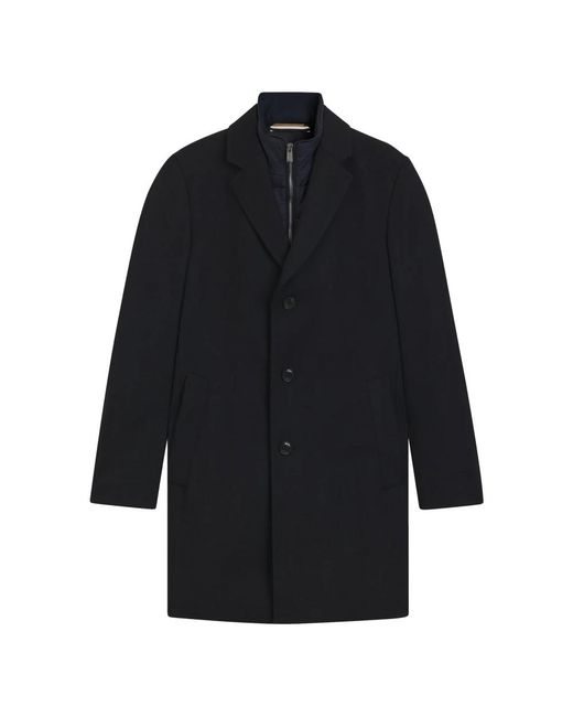 HUGO Blue Single-Breasted Coats for men