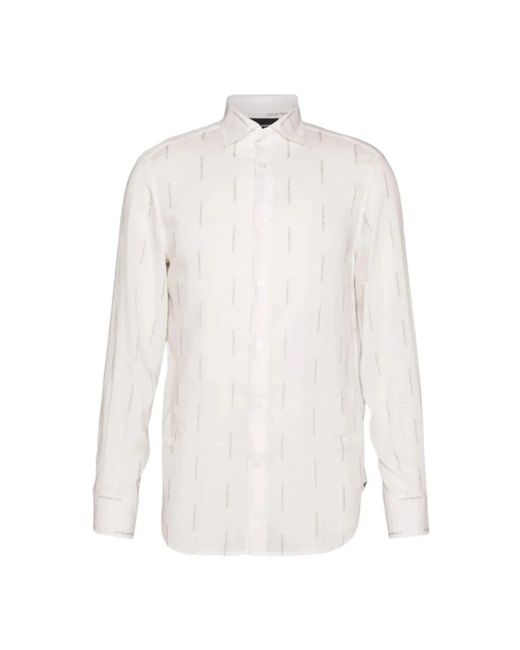 Emporio Armani White Casual Shirts for men