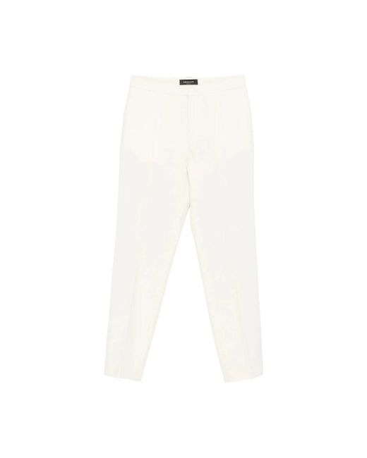 Fabiana Filippi White Slim-Fit Trousers