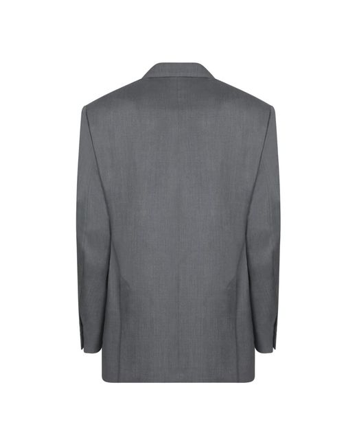 Lardini Twill Wool Jacket in het Gray voor heren